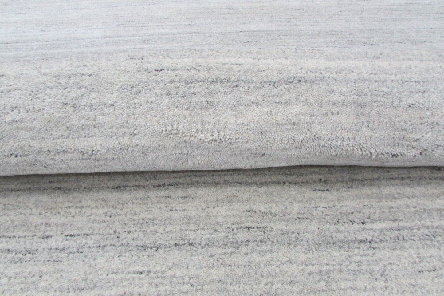 Beige Grau Teppich 100% Wolle 160X230 cm Handarbeit Handgetuftet T834