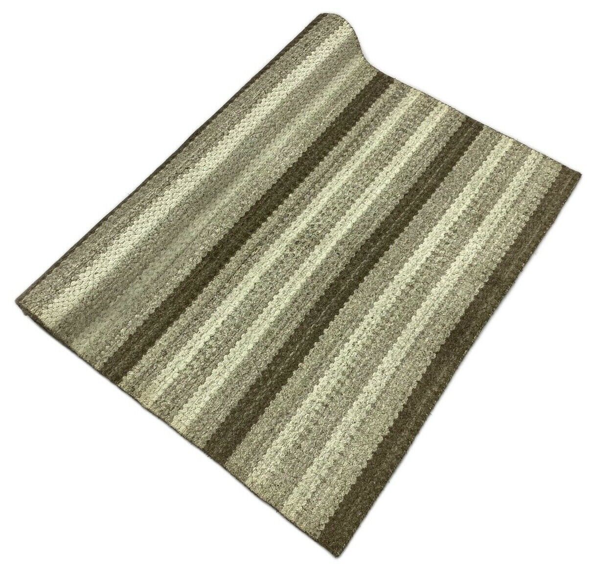 Gabbeh Teppich 100% Wolle Beige Braun loom lori Handgewebt 120x180 cm S60