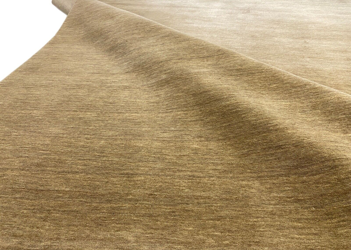 Gabbeh Beige Teppich 100% Wolle Handgewebt Loom Lori Debbich 240x290 cm