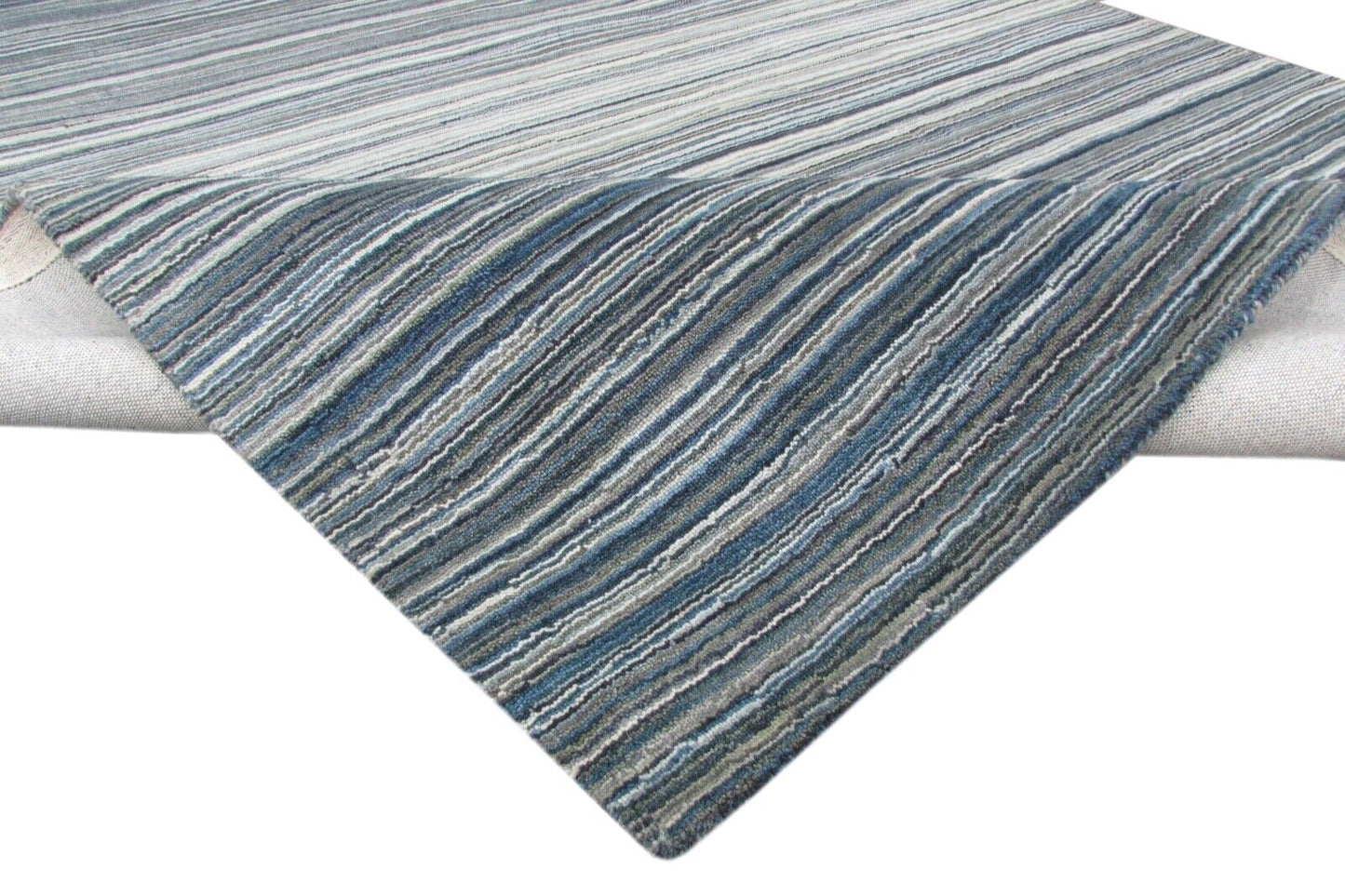 Mint Grün Teppich 100% Wolle 160X230 cm Beige Orientteppich Handgetuftet T825