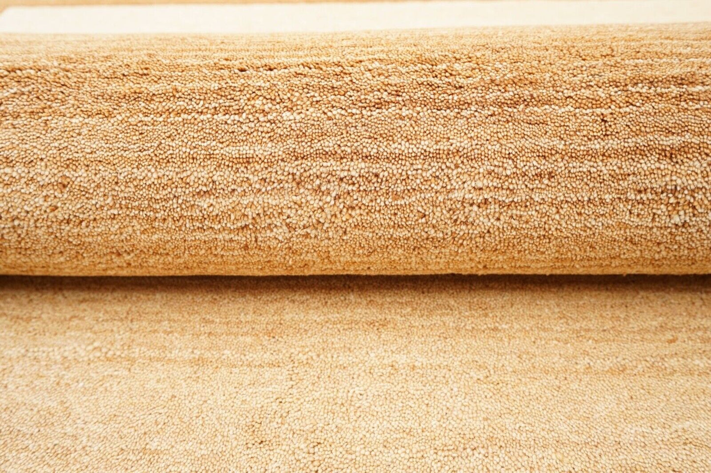 Gold Beige 160X230 cm Teppich 100% Wolle Orientteppich Handgetuftet HT186