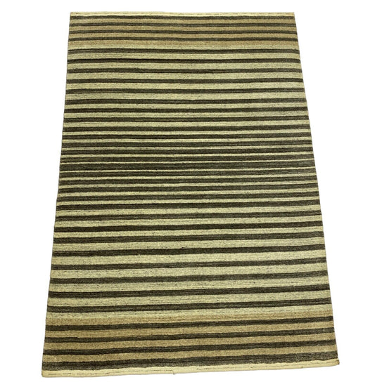 Gabbeh Teppich 100% Wolle Braun Beige loom lori Handgewebt 120x170 cm S141