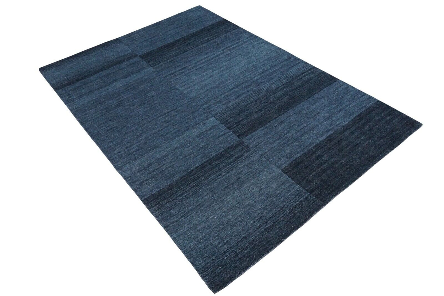 Blau Teppich 100% Wolle 160X230 cm Orientteppich Handgetuftet HT307