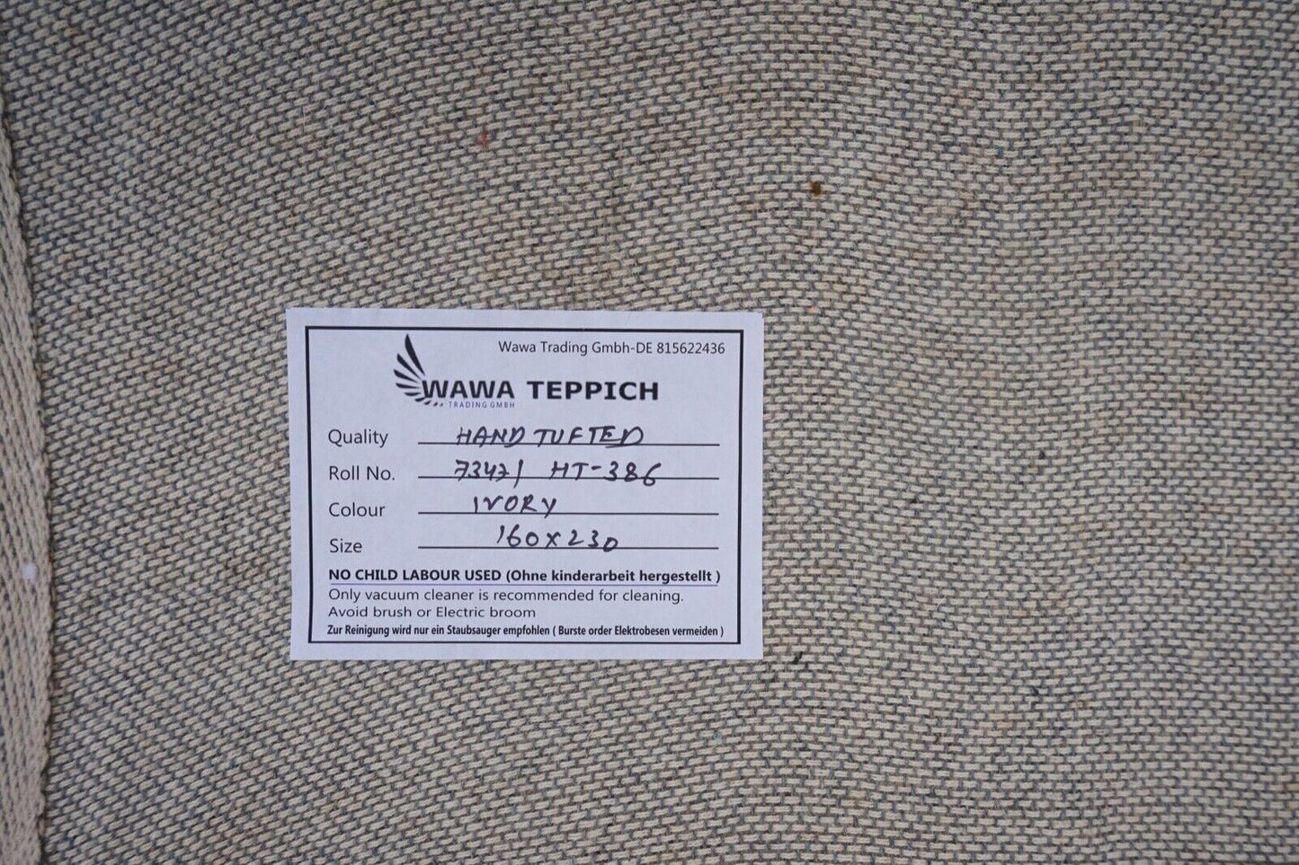 Gabbeh Beige 160X230 cm Teppich 100% Wolle Orientteppich Handgetuftet HT386