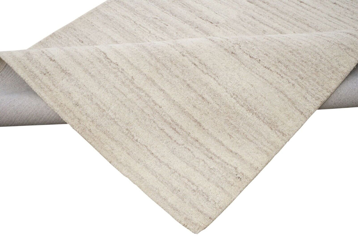 Teppich 100% Wolle Beige 160X230 cm Orientteppich Handgetuftet HT322