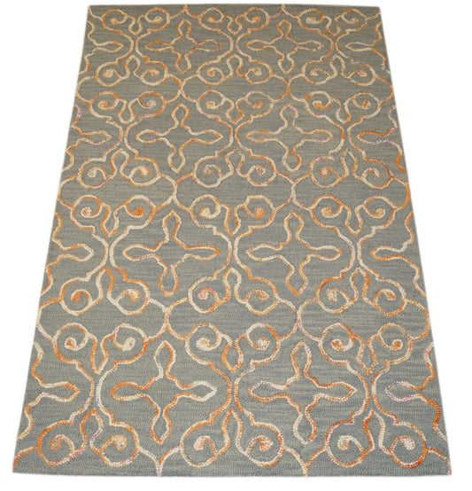 Orientteppich 100% Wolle Handarbeit Designer Teppich Handgetuftet 150X240 CM