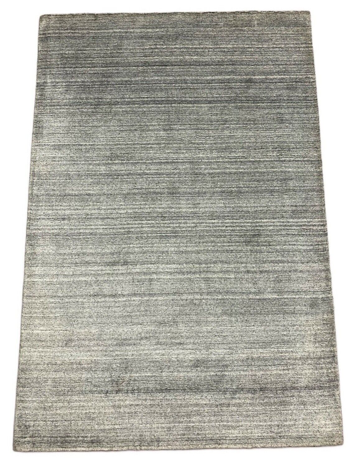 Teppich 100% Wolle Grau loom lori Handgewebt 120x180 cm dp Garn S44