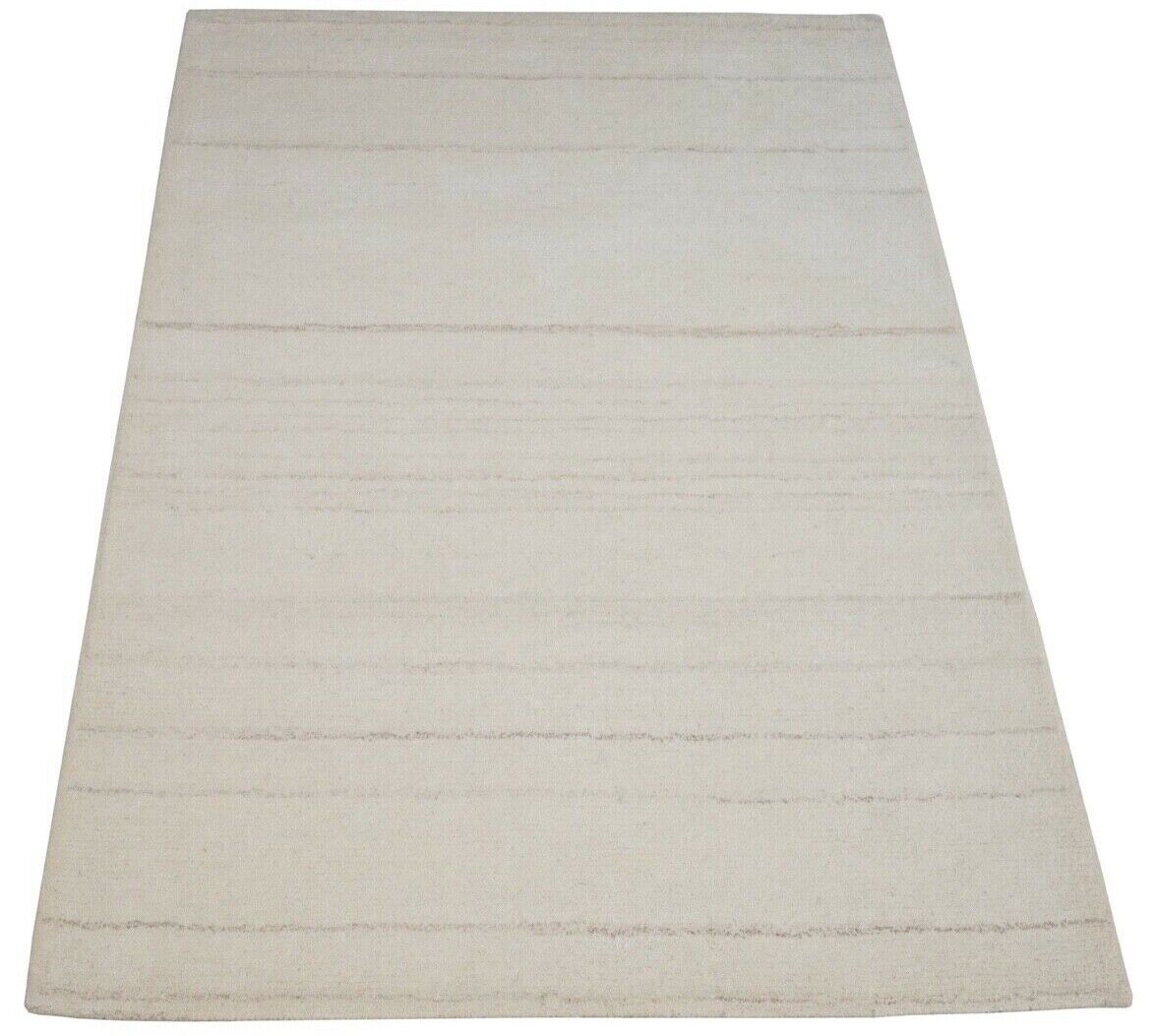 Teppich Beige 100% Wolle 160X230 cm Orientteppich Handgetuftet HT239