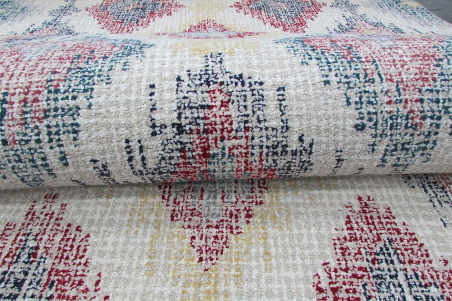 Beige Teppich 100% Wolle 150X240 cm Grau Handarbeit Handgetuftet T806