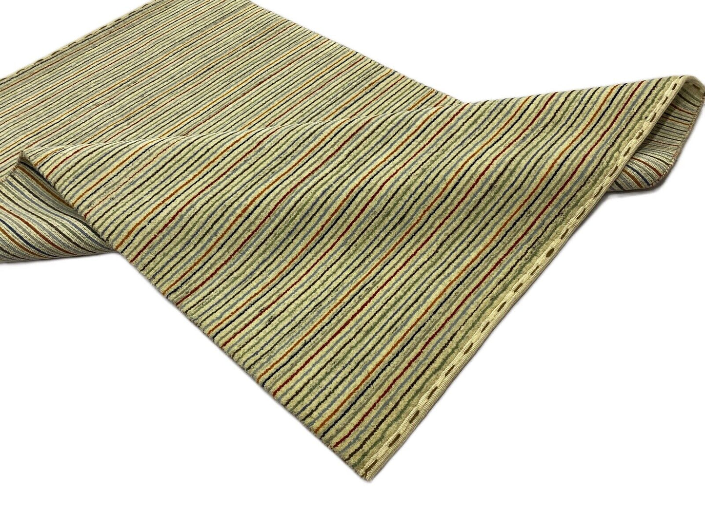 Gabbeh Teppich 100% Wolle Beige loom lori Handgewebt 120x180 cm S41