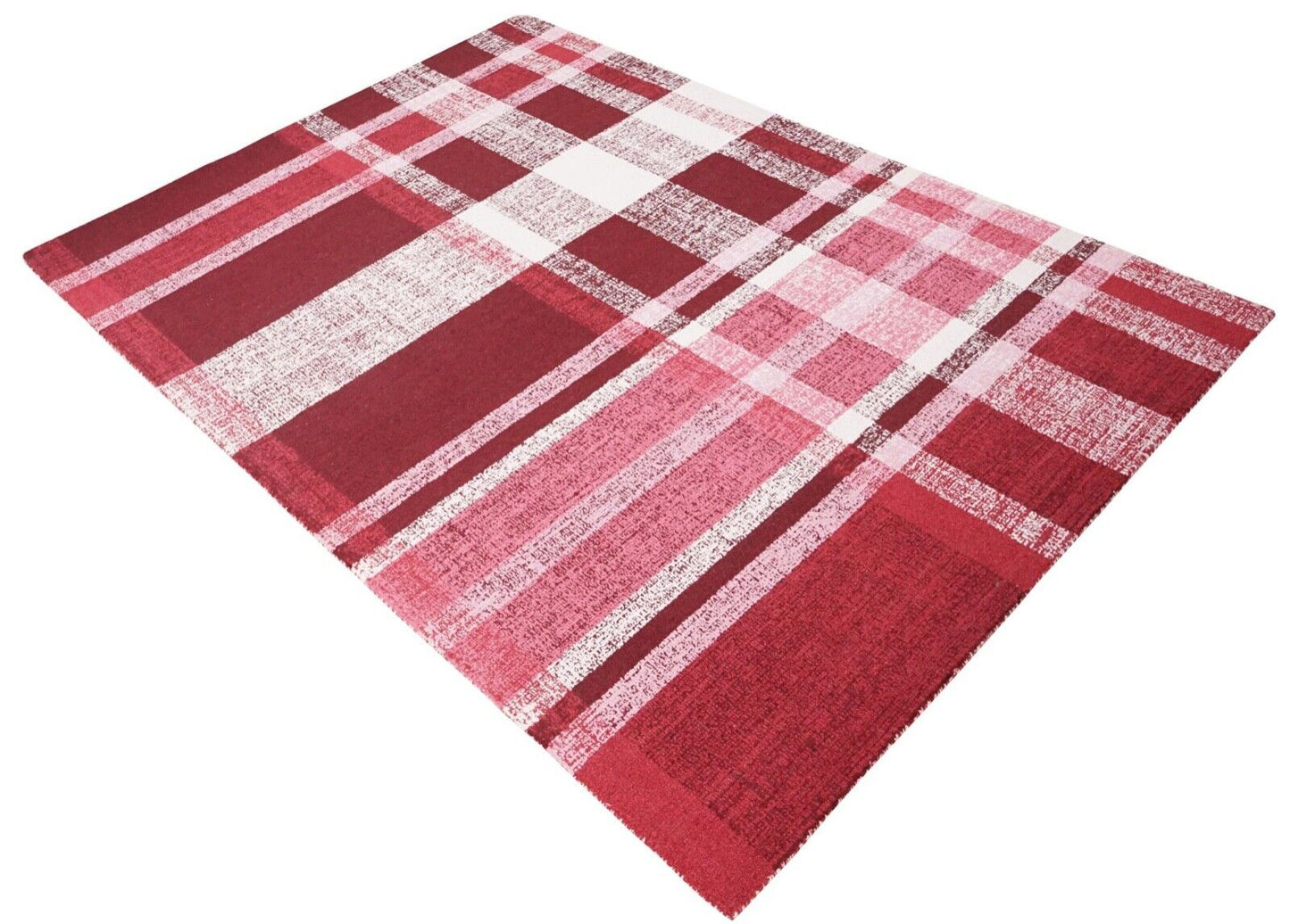 Teppich 100% Wolle Rot Beige 160X230 cm Orientteppich Handgetuftet HT350