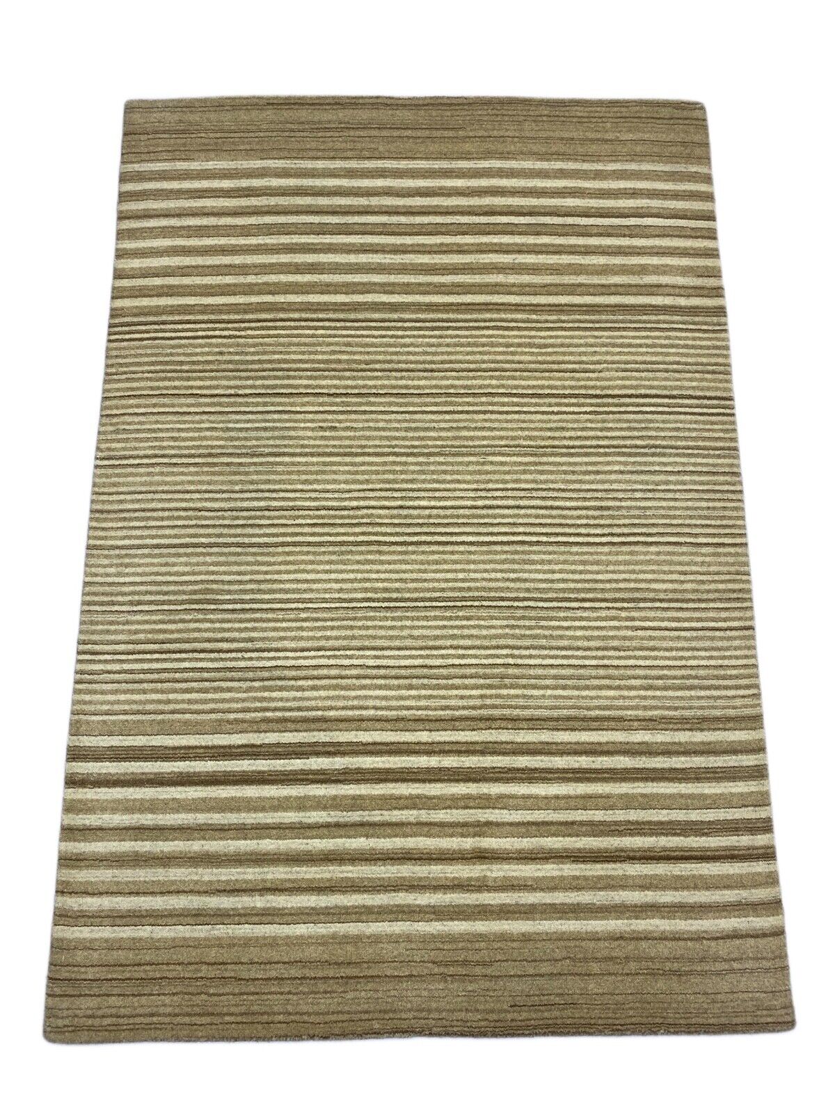 Teppich 100% Wolle Braun Beige Gabbeh lori Handgewebt 120x180 cm Naturwolle S112