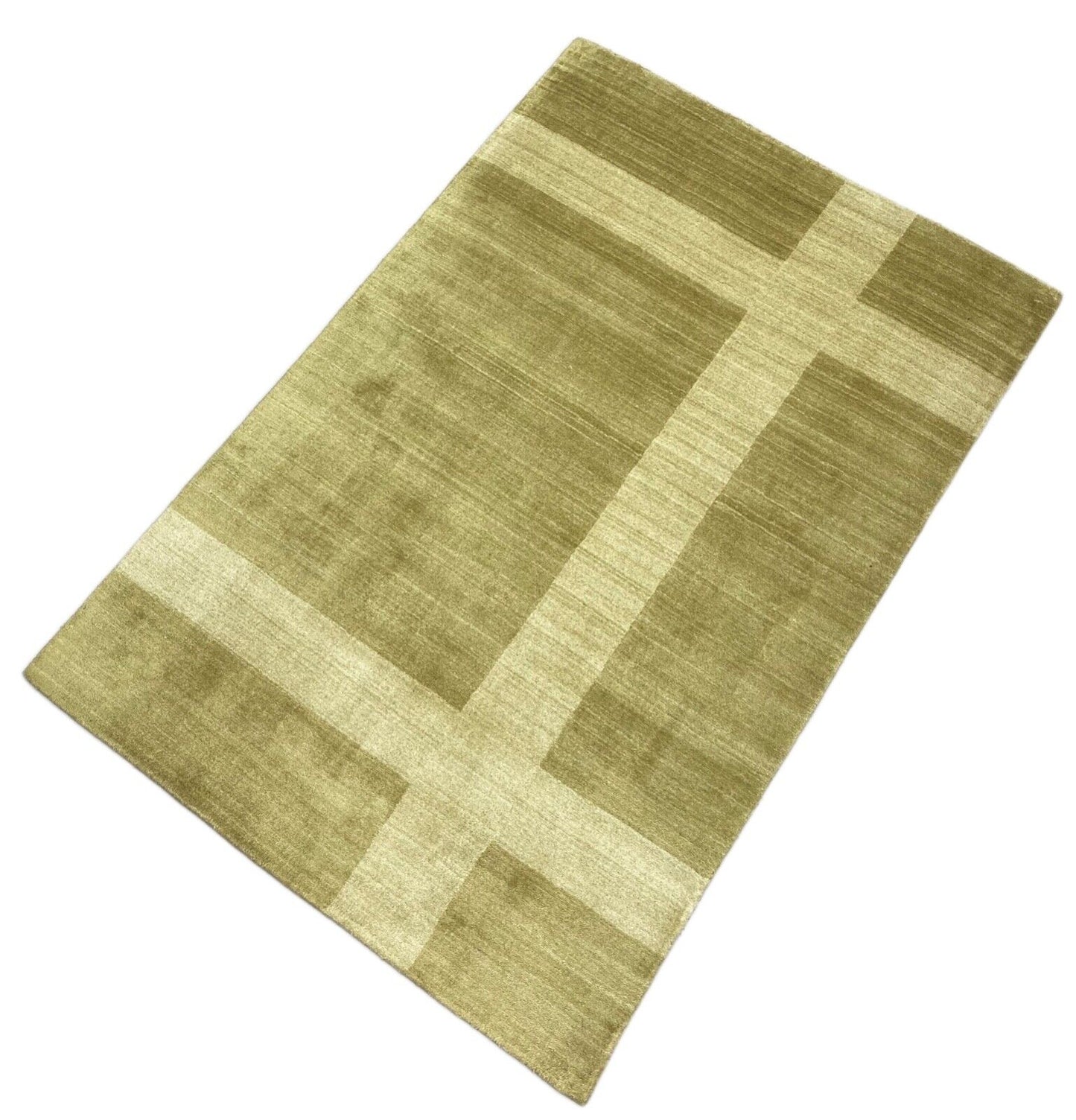 Teppich Gabbeh Beige 100% Wolle lori Handgewebt 120x180 cm S70