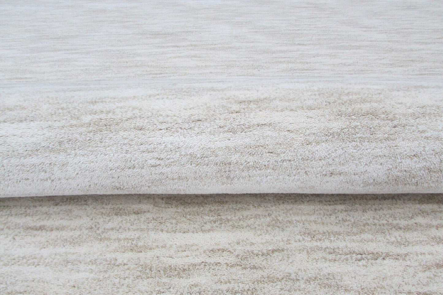 Elfenbeinfarbe Teppich 100% Wolle Beige 160X230 cm Handarbeit Handgetuftet T789