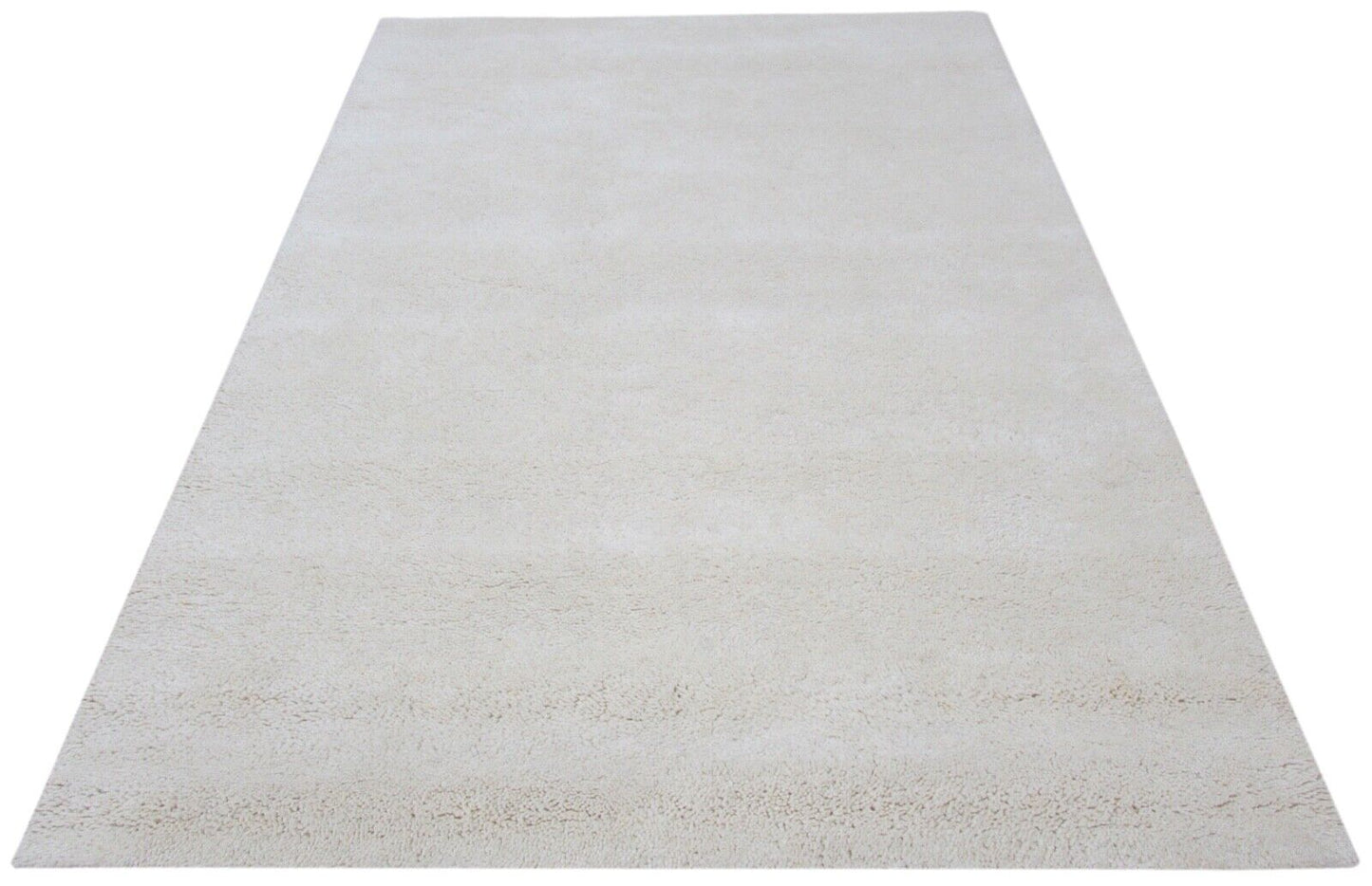 Teppich 100% Wolle 160X230 cm Beige Orientteppich Handgetuftet T800