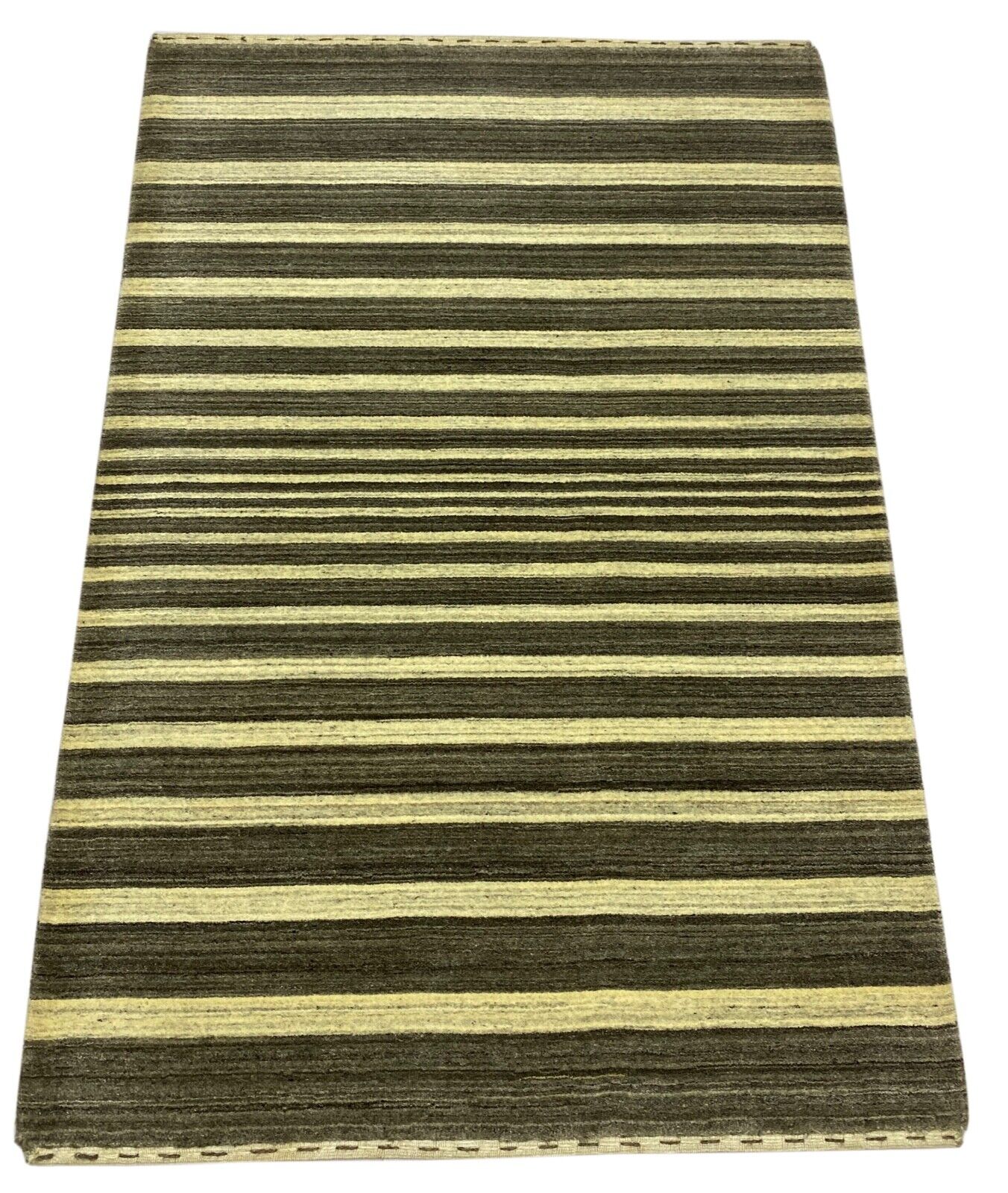 Teppich Gabbeh Beige Braun 100% Wolle loom lori Handgewebt 125x180 cm S144