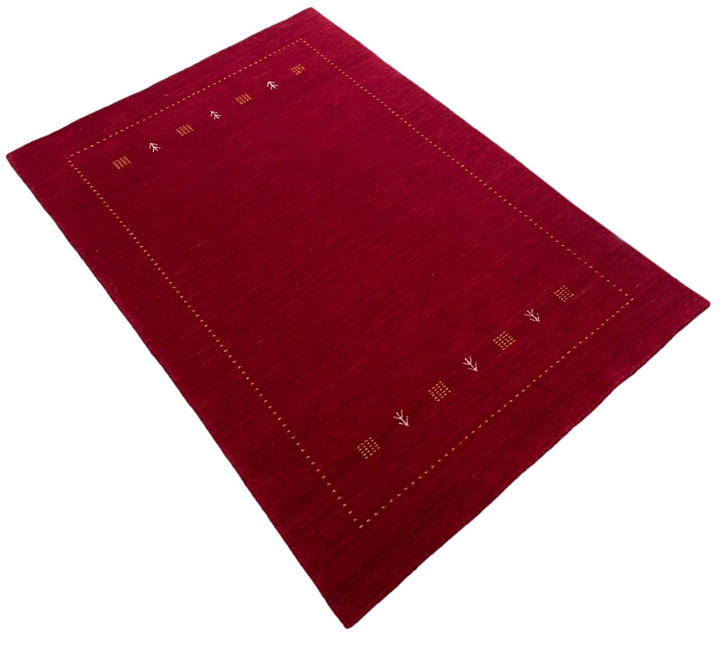 Gabbeh Teppich 100% Wolle Rot Handgefertigt 170X240 cm Loom Lori WR142