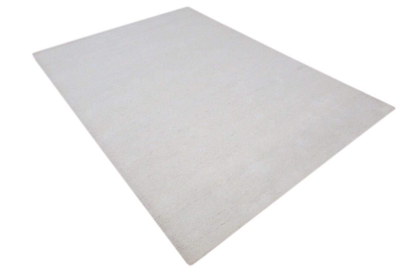 Elfenbeinfarbe Teppich 100% Wolle Beige 160X230 cm Handarbeit Handgetuftet T848