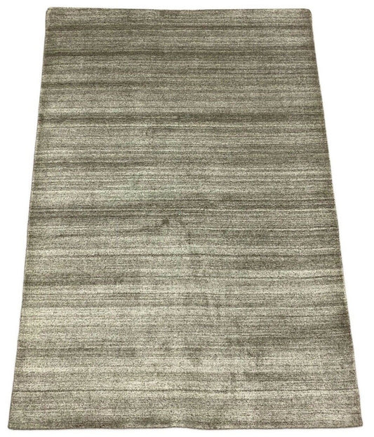 Teppich 100% Wolle Grau Gabbeh lori Handgewebt 119x185 cm dp Garn S77