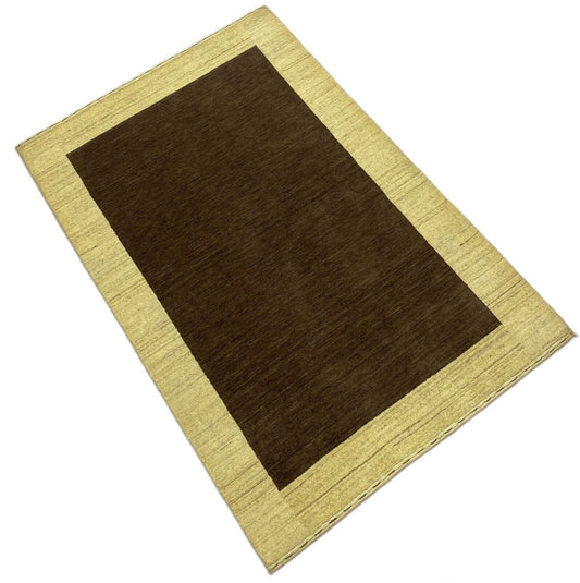 Teppich 100% Wolle Braun Beige lori Handgewebt 120x180 cm Orientteppich S123