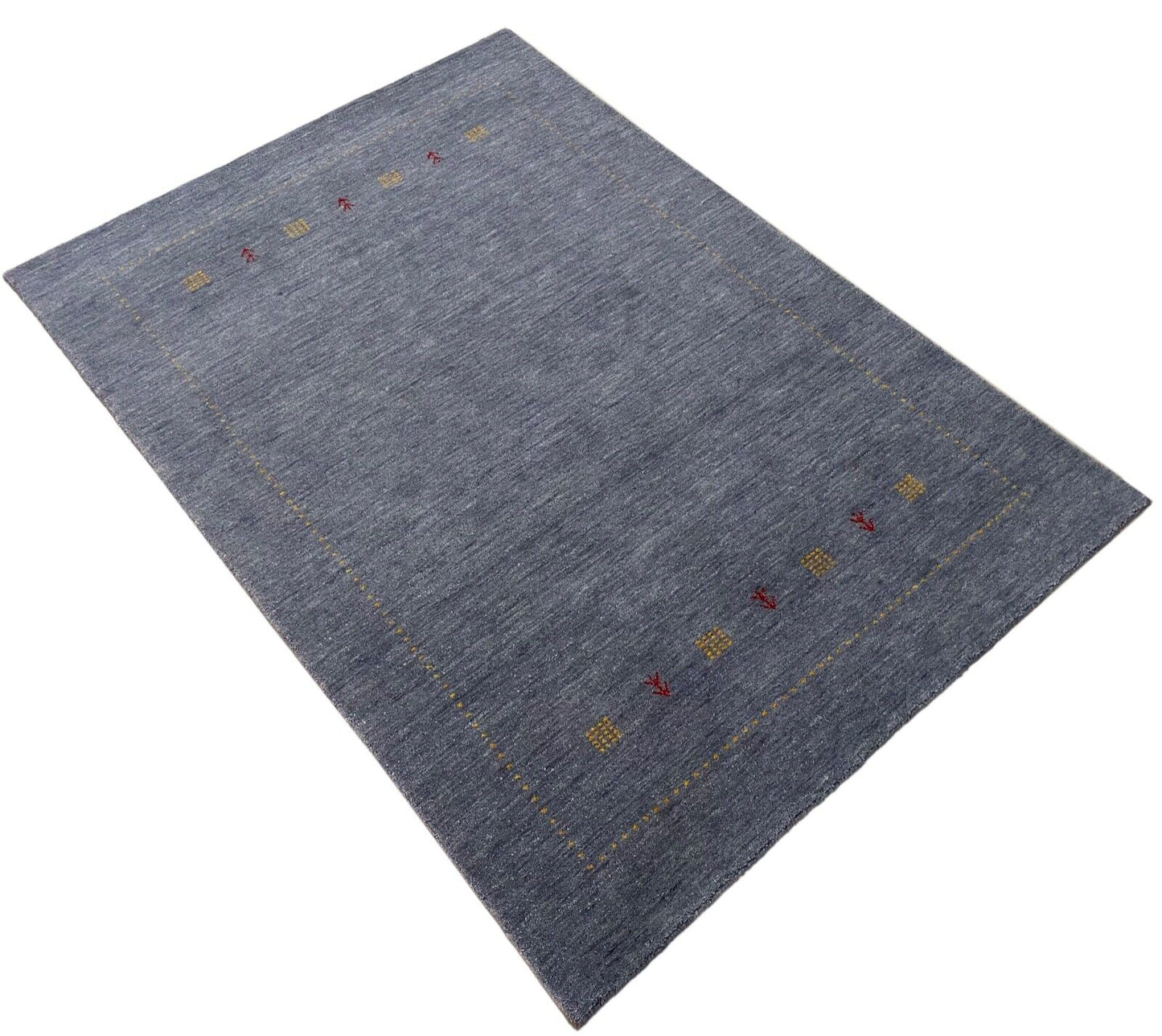 Gabbeh Teppich 100% Wolle Grau Handgefertigt 170X240 cm Loom Lori WR143