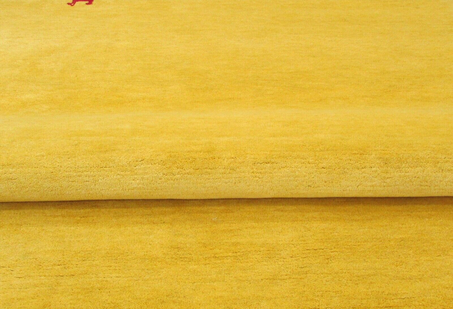 Gabbeh Gelb Mango Wolle Teppich 160X230 cm Handarbeit gold Handgetuftet T798