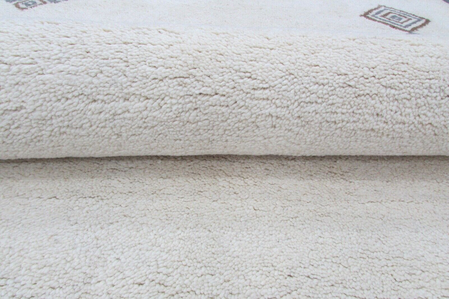 Teppich 100% Wolle 160X230 cm Modern Design Handgetuftet Beige Grau T844