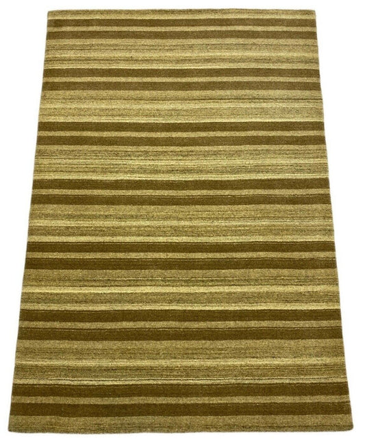 Gabbeh Teppich 100% Wolle Beige Braun loom lori Handgewebt 120x180 cm S40