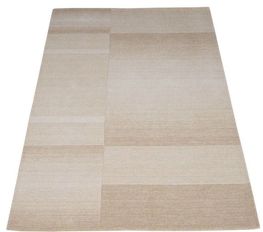 Teppich 100% Wolle Beige 160X230 cm Orientteppich Handgetuftet HT418