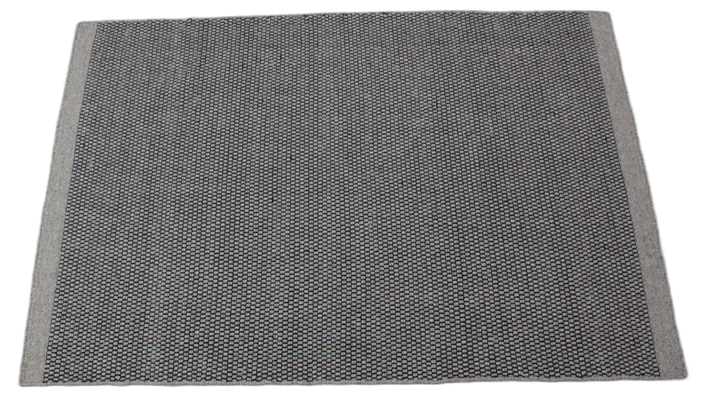 Grau Wohnzimmer 100% wolle Teppich Flachgewebe 120x180 cm Kilim