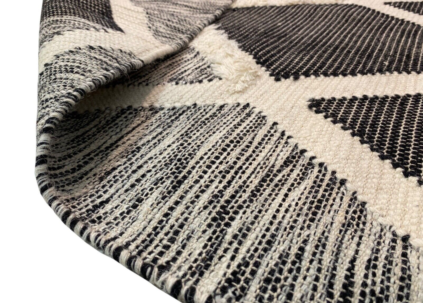 Kilim 100% Wolle Teppich Dhurry Handgewebt Beige Dhurrie, Kelim 155X240 cm