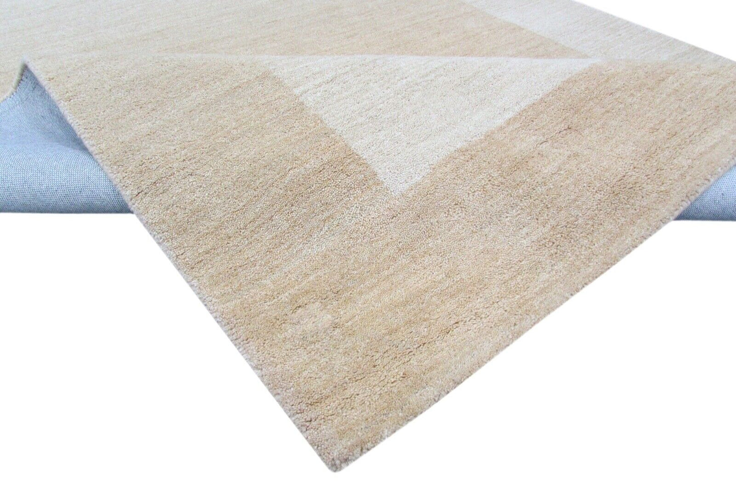 Wolle Teppich  Beige 160X230 cm Handarbeit 100% Wolle  Handgetuftet T849