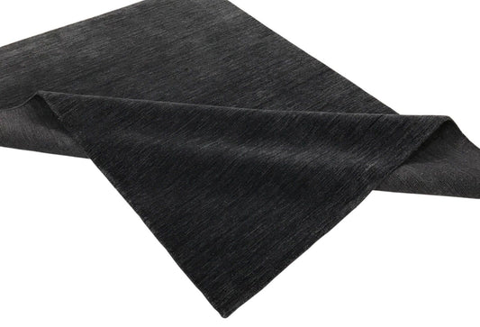 Gabbeh Teppich Schwarz Dunkel Blau Handgefertigt 100% Wolle 200X290 cm G-407