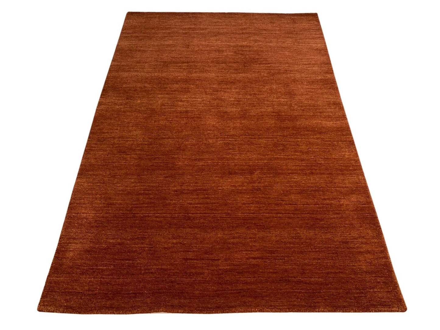 Orientteppich Gabbeh Braun Orange Rot Teppich Handgefertig 100% Wolle 140X200 cm