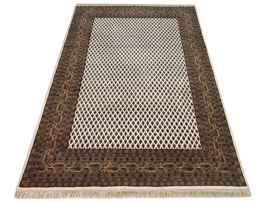 Handgeknüpfte Orientteppich Mir 170X250 cm Schurwolle Beige Teppich 100% Wolle