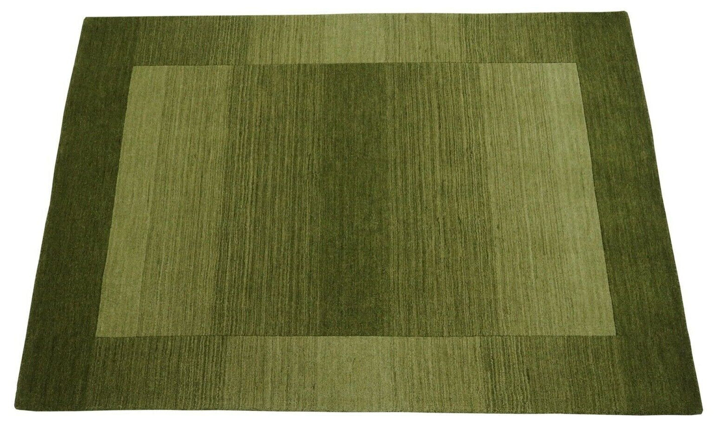 Grün Teppich 160X230 cm Teppich 100% Wolle Orientteppich Handgetuftet HT229