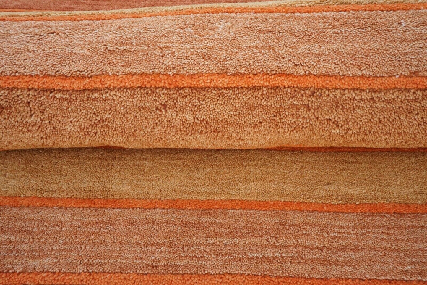 Terracotta 140X200 cm Teppich 100% Wolle Orientteppich Orange Handgetuftet HT596