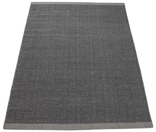 Grau Wohnzimmer 100% wolle Teppich Flachgewebe Bunt 170x240 cm Kilim Handgewebt