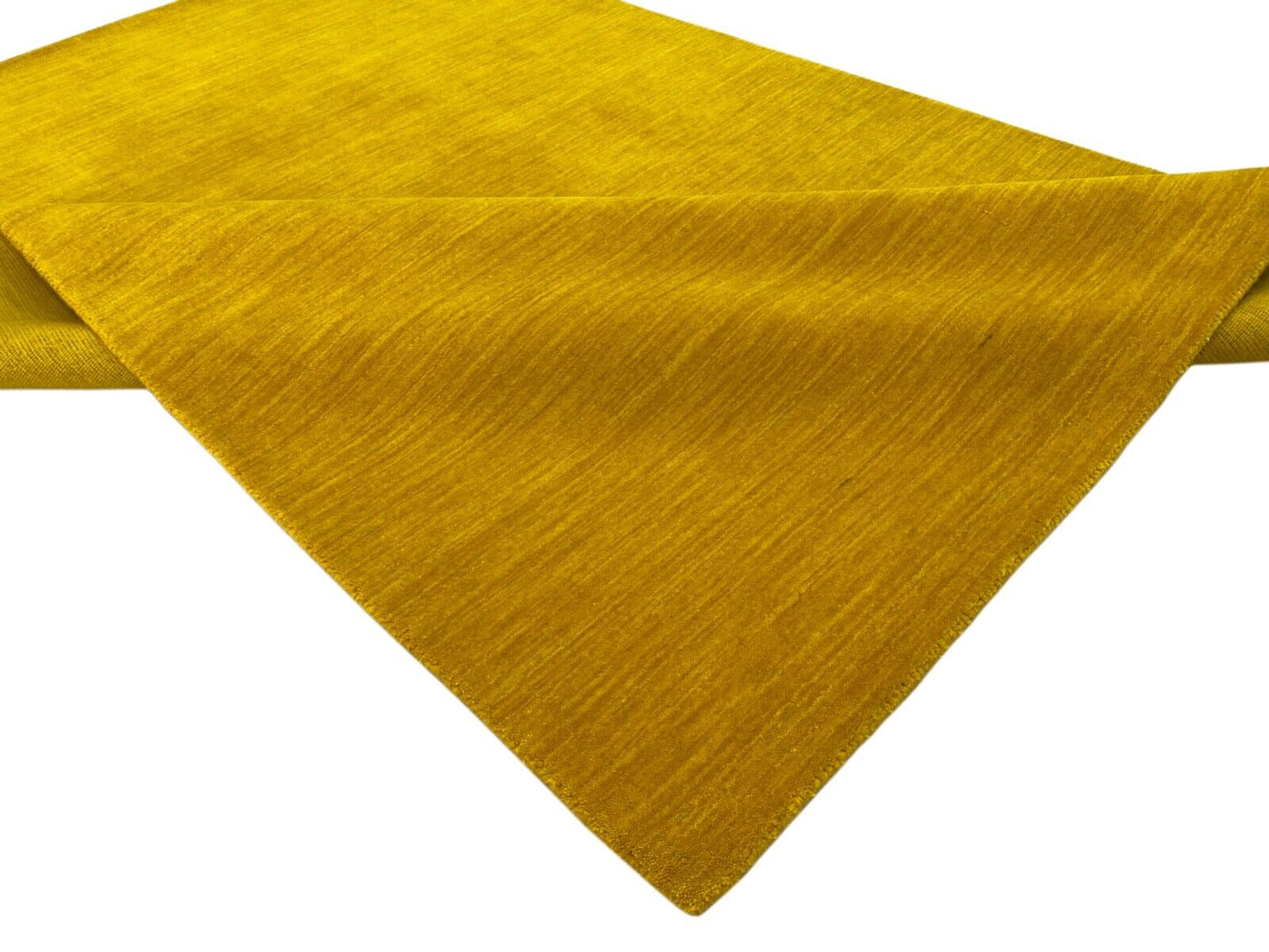Gabbeh Gold Teppich 140x200 cm Handgewebt 100% Wolle Lori Buff Gelb G630